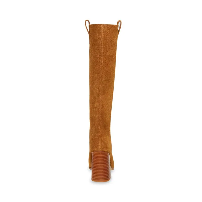 Womens Autumn Chestnut Suede Steve Madden Boots and Booties