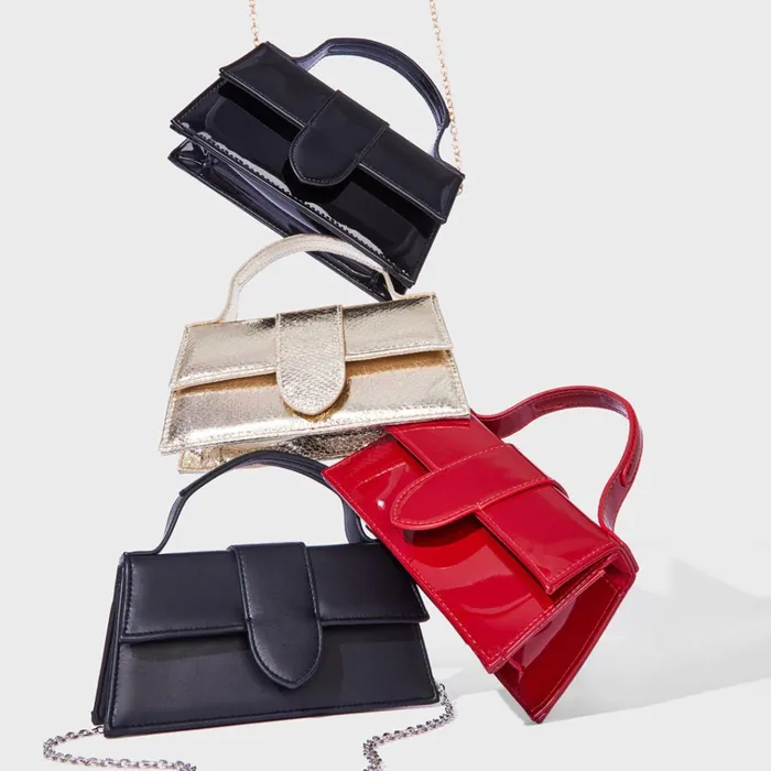 Womens Barlan Red Patent Steve Madden Mini Bags
