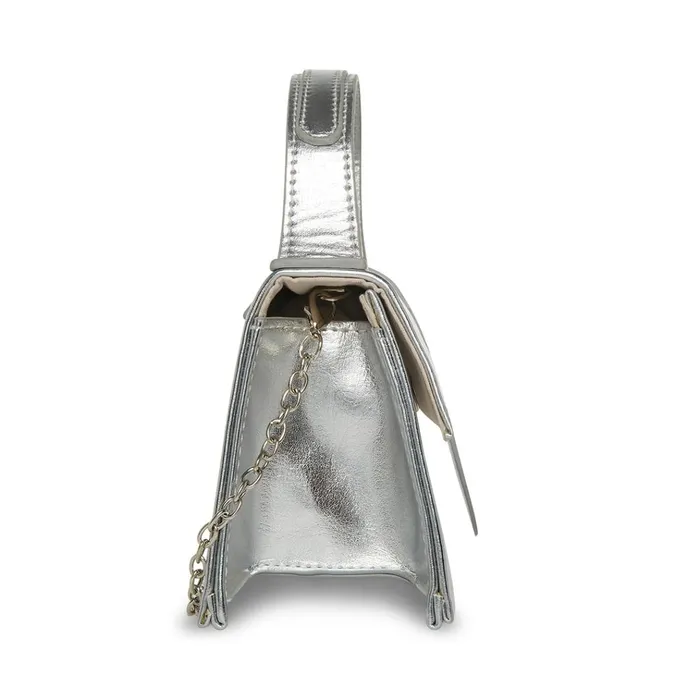 Womens Barlan Silver Metallic Steve Madden Mini Bags