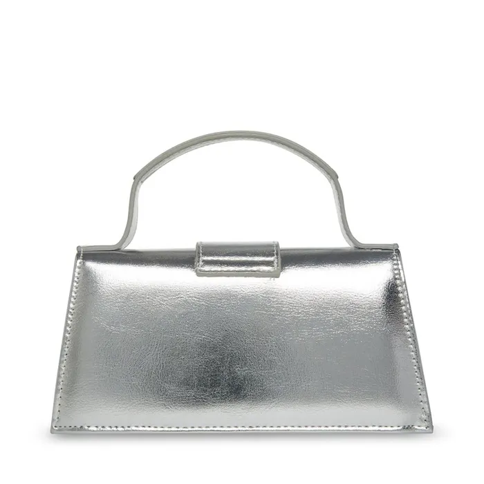 Womens Barlan Silver Metallic Steve Madden Mini Bags