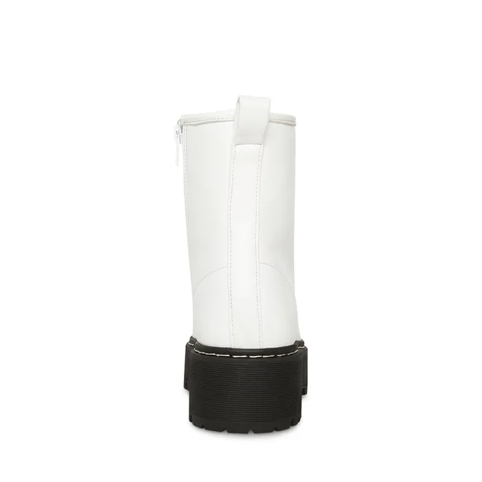 Womens Bettyy WhiteBlack Steve Madden Boots and Booties