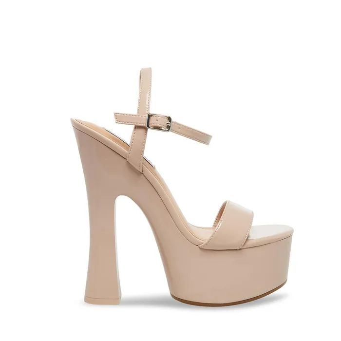 Womens Blane Blush Patent Steve Madden Heels