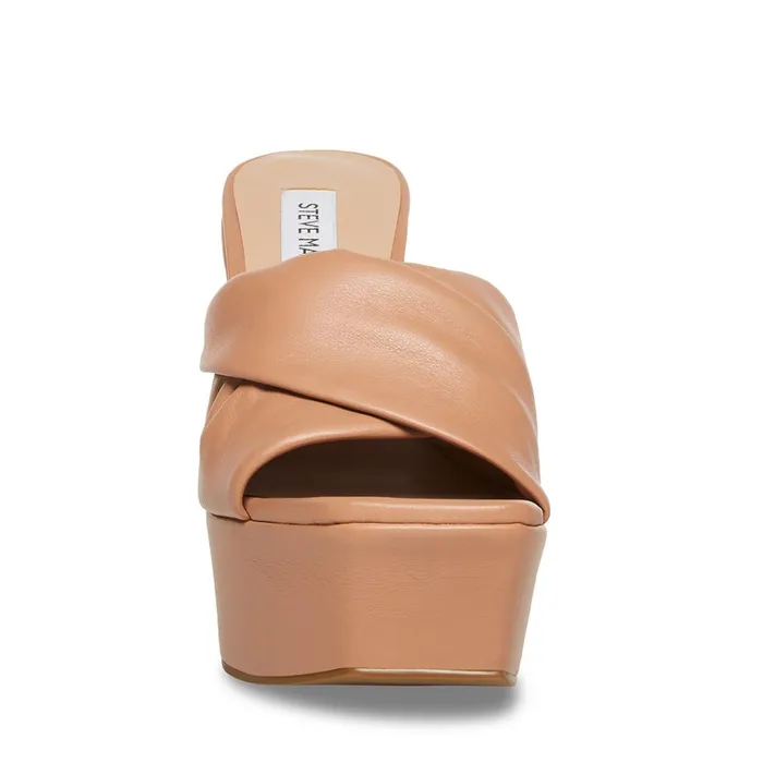 Womens Brianna Tan Leather Steve Madden Sandals