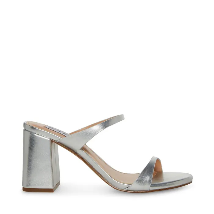 Womens Bridgette Silver Steve Madden Heels