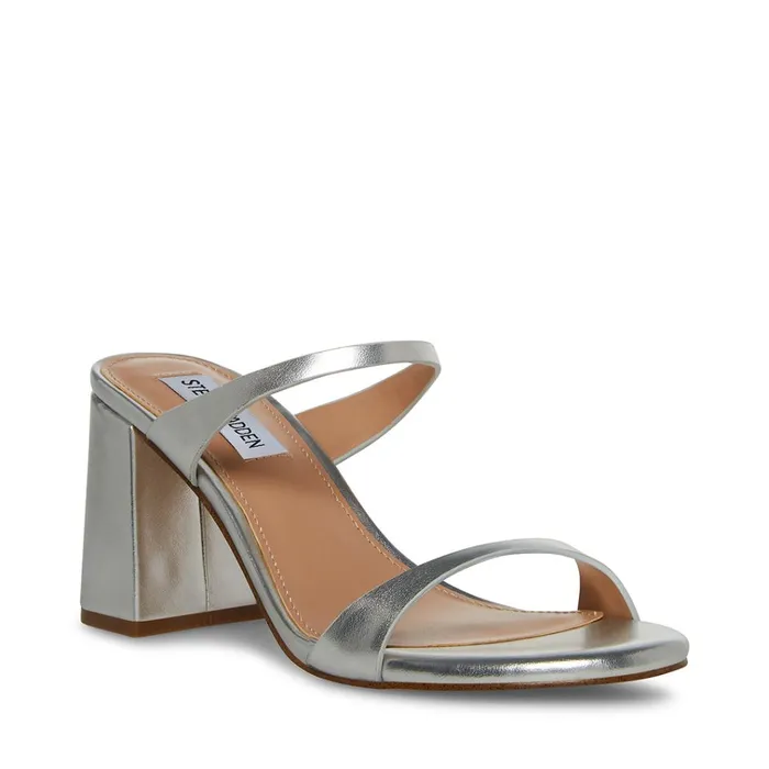 Womens Bridgette Silver Steve Madden Heels