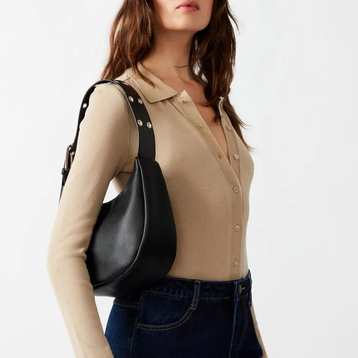Womens Bsavor Black Steve Madden Shoulder Bags Womens Bsavor Black Steve Madden Shoulder Bags