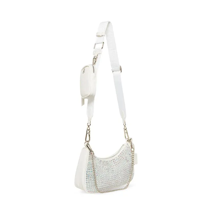 Womens Bvital Bling White Steve Madden Crossbody Bags