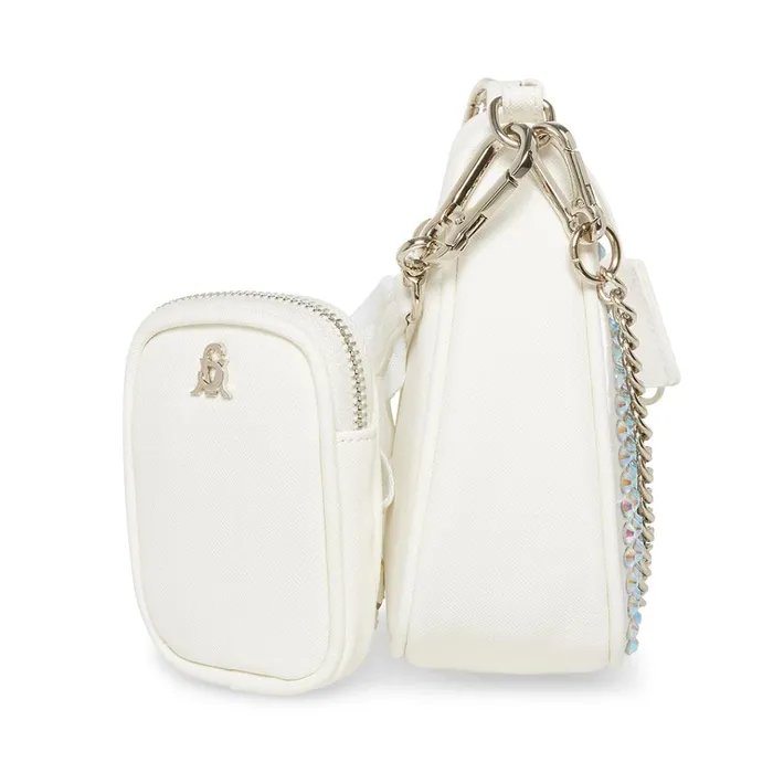 Womens Bvital Bling White Steve Madden Crossbody Bags