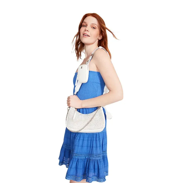 Womens Bvital Bling White Steve Madden Crossbody Bags