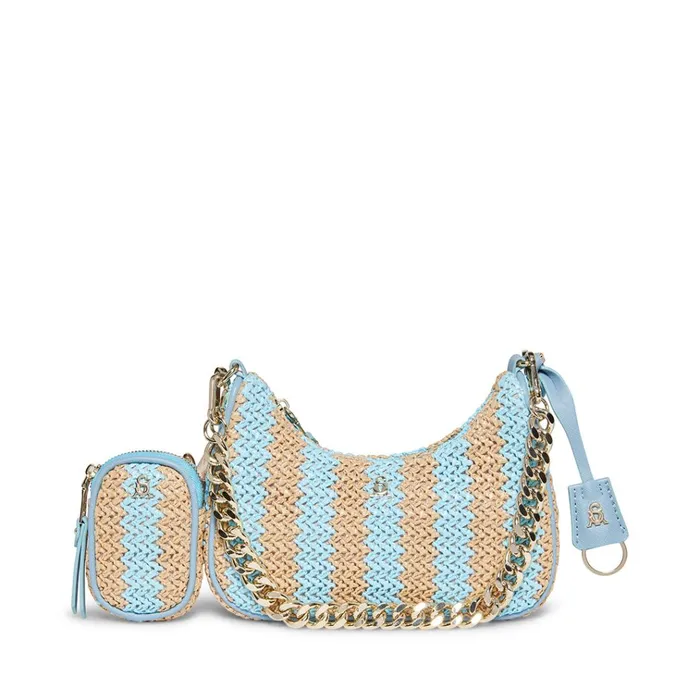 Womens Bvital Raffia Blue Multi Steve Madden Crossbody Bags