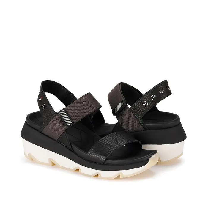 Womens Campie 8211 Black Spyder Sandals