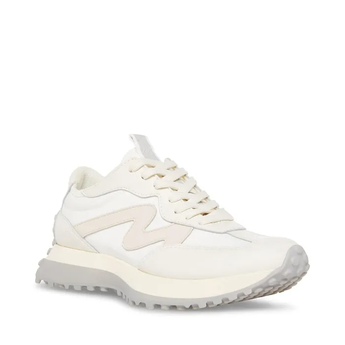 Womens Campo WhiteGrey Steve Madden Sneakers