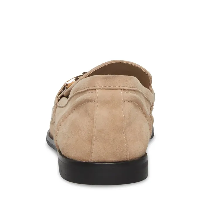 Womens Carrine Tan Suede Steve Madden Loafers and Flats