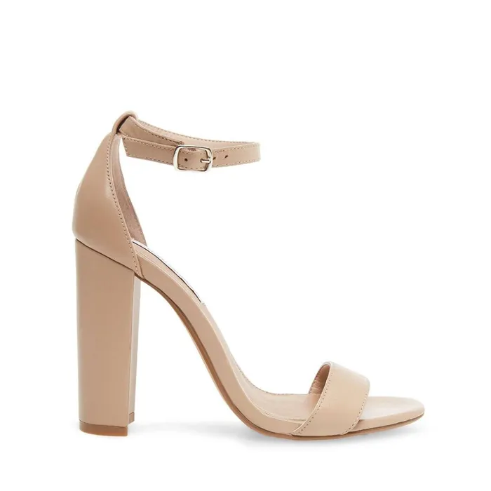 Womens Carrson Blush Leather Steve Madden Heels