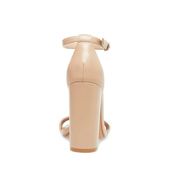 Womens Carrson Blush Leather Steve Madden Heels