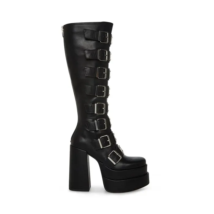 Womens Cassia Black Steve Madden Boots and Booties
