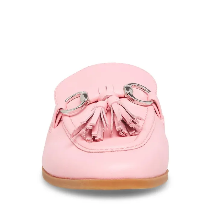 Womens Cayler Pink Leather Steve Madden Loafers and Flats