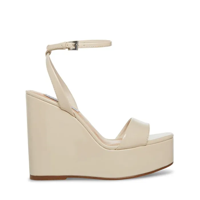 Womens Cecee Bone Patent Steve Madden Sandals