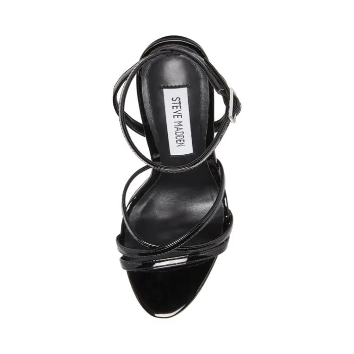 Womens Celia Black Patent Steve Madden Heels