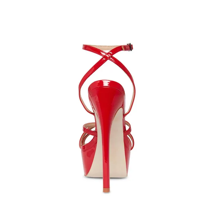 Womens Celia Red Patent Steve Madden Heels