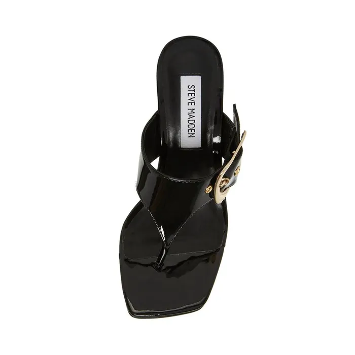 Womens Chelle Black Patent Steve Madden Heels