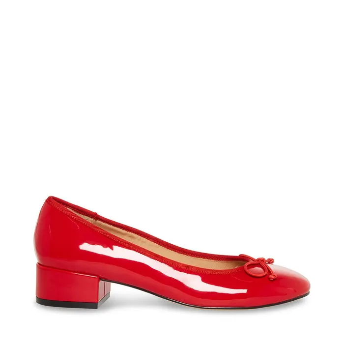 Womens Cherish Red Patent Steve Madden Heels