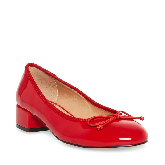 Womens Cherish Red Patent Steve Madden Heels