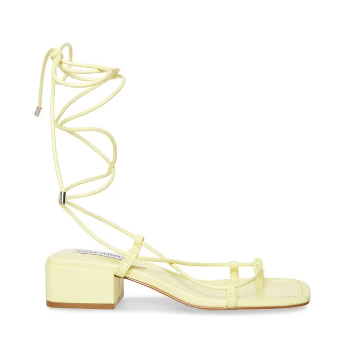 Womens Claremont Yellow Steve Madden Sandals