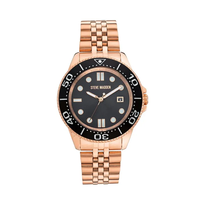 Womens Classic Statement Watch Black Steve Madden Watches