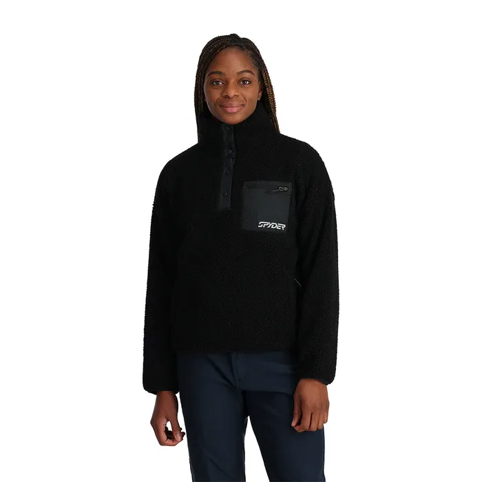Womens Cloud Pullover 8211 Black Spyder Fleece