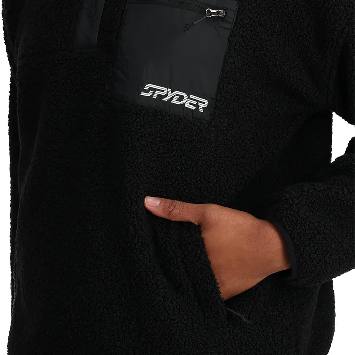 Womens Cloud Pullover 8211 Black Spyder Fleece