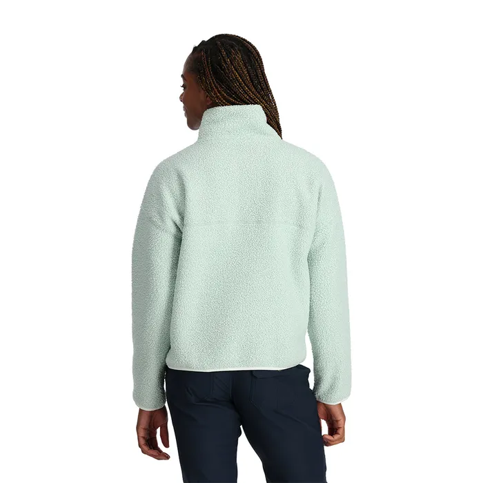 Womens Cloud Pullover 8211 Wintergreen Spyder Fleece