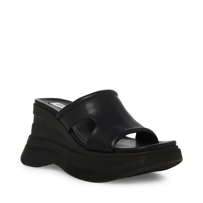 Womens Clue Black Steve Madden Sandals