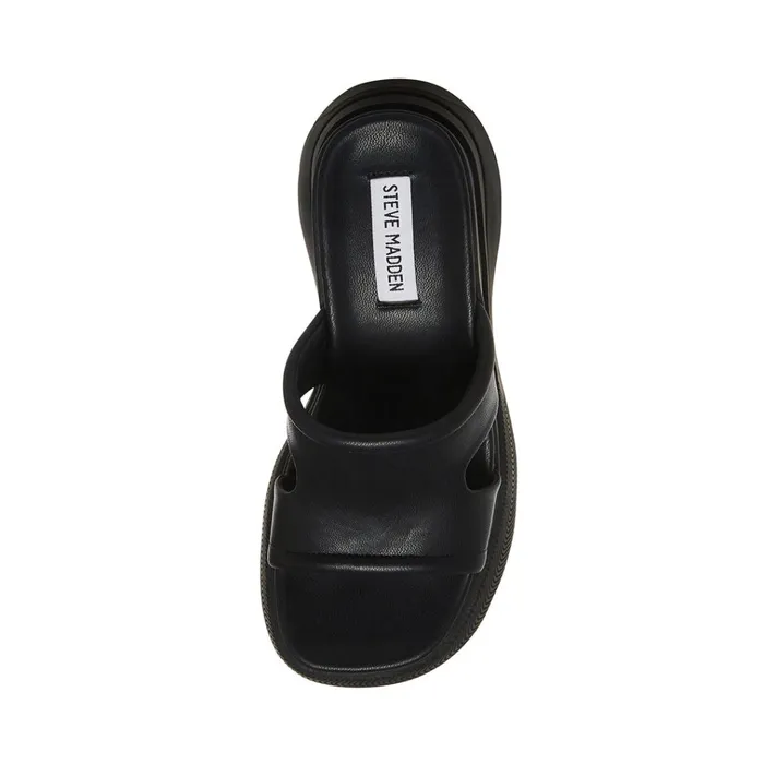 Womens Clue Black Steve Madden Sandals