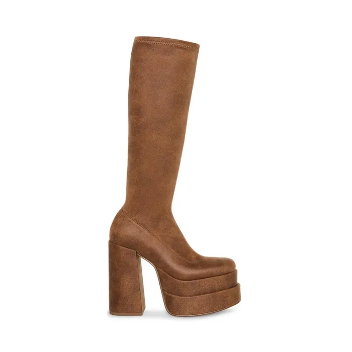 Womens Cypress Brown Distressed Steve Madden Boots and Booties