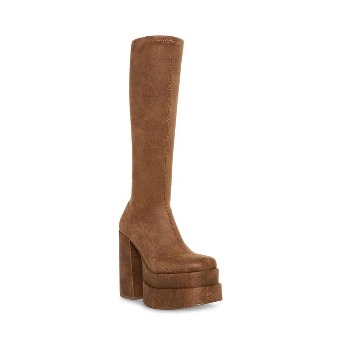 Womens Cypress Brown Distressed Steve Madden Boots and Booties