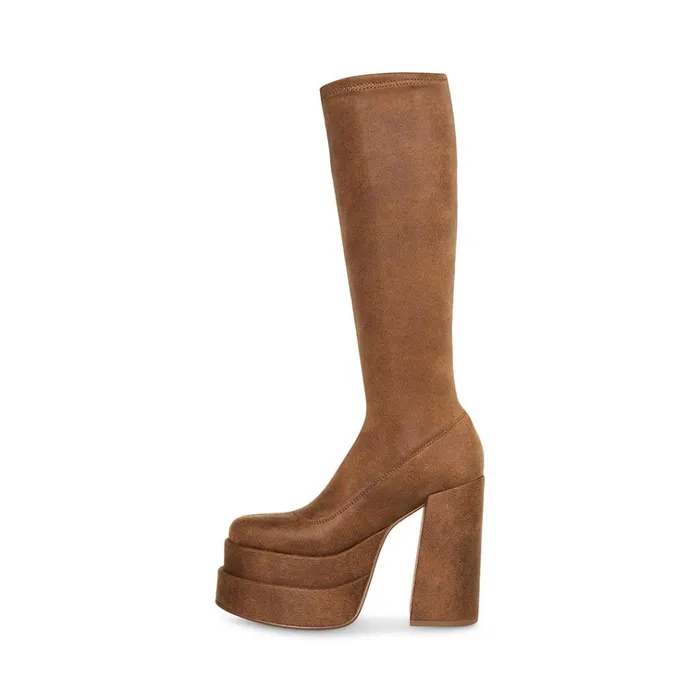 Womens Cypress Brown Distressed Steve Madden Boots and Booties
