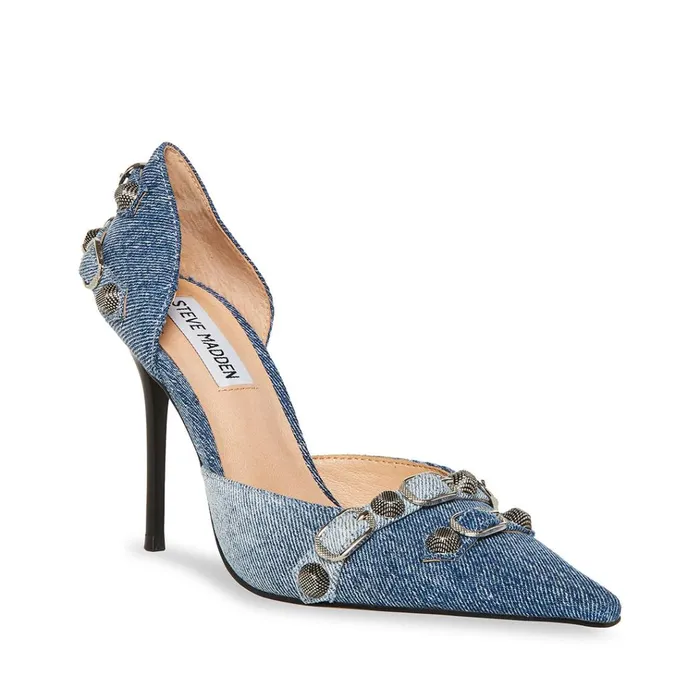 Womens Dali Denim Multi Steve Madden Heels
