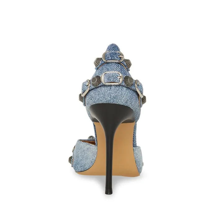 Womens Dali Denim Multi Steve Madden Heels