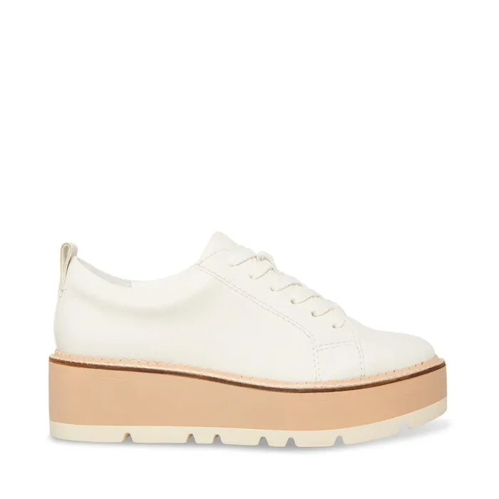 Womens Dawson White Steve Madden Sneakers