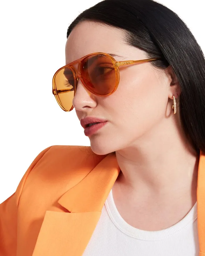 Womens Decker Sunglasses Yellow Steve Madden Sunglasses