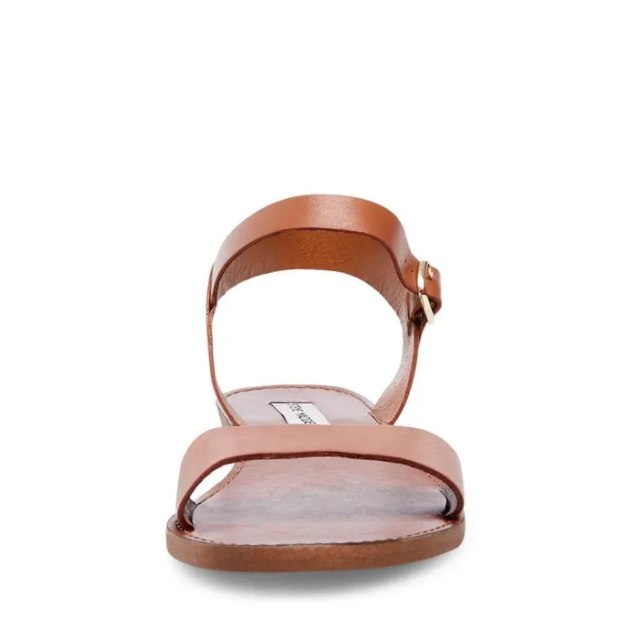 Womens Donddi Tan Leather Steve Madden Sandals