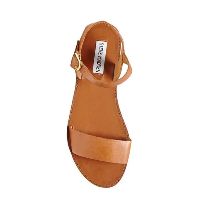 Womens Donddi Tan Leather Steve Madden Sandals