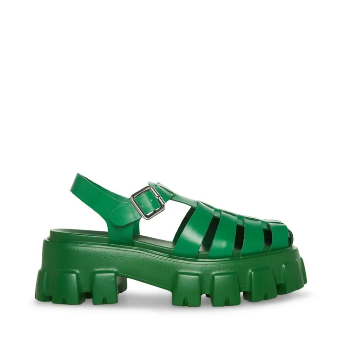 Womens Echo Green Steve Madden Sandals