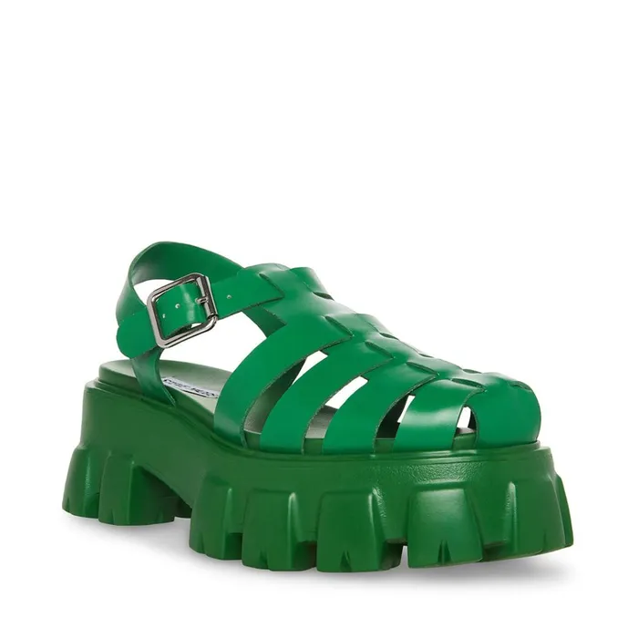 Womens Echo Green Steve Madden Sandals
