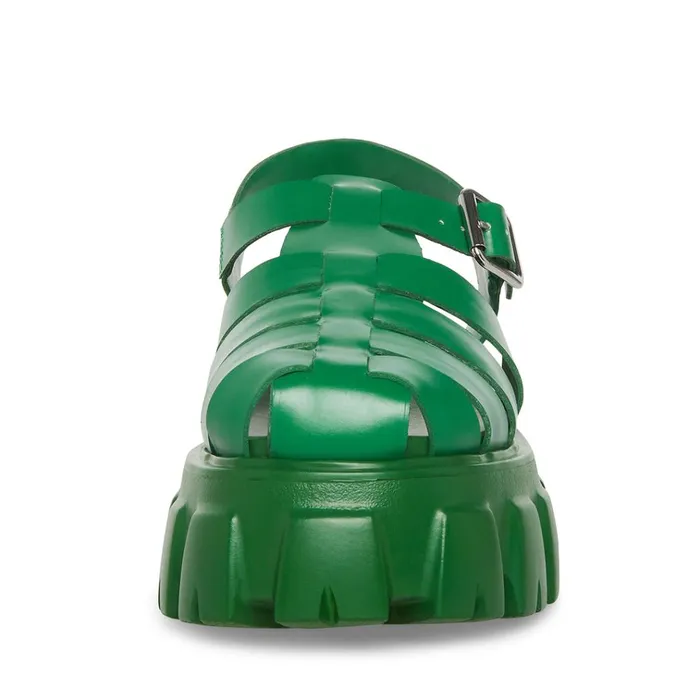 Womens Echo Green Steve Madden Sandals