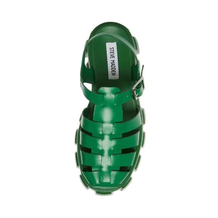 Womens Echo Green Steve Madden Sandals