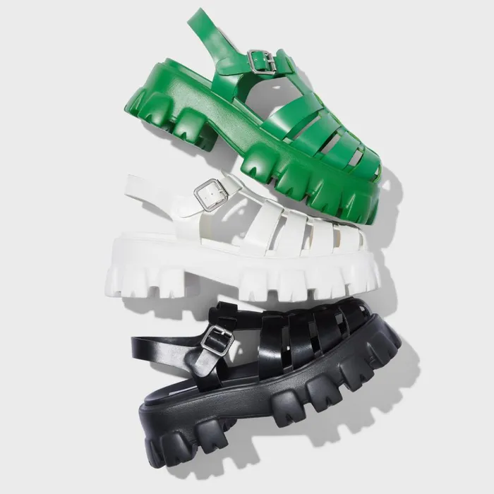 Womens Echo Green Steve Madden Sandals