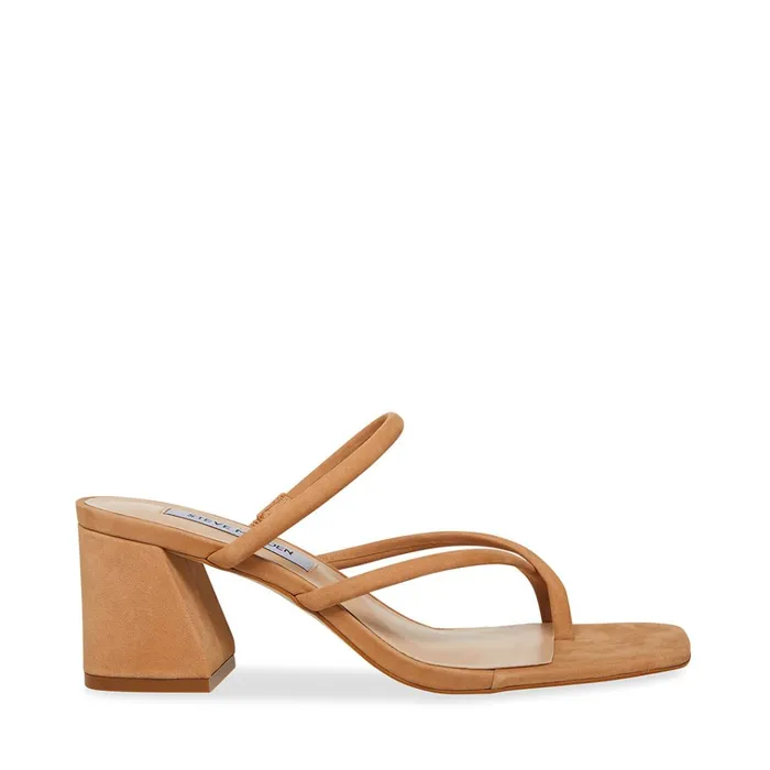Womens Effie Tan Nubuck Steve Madden Heels