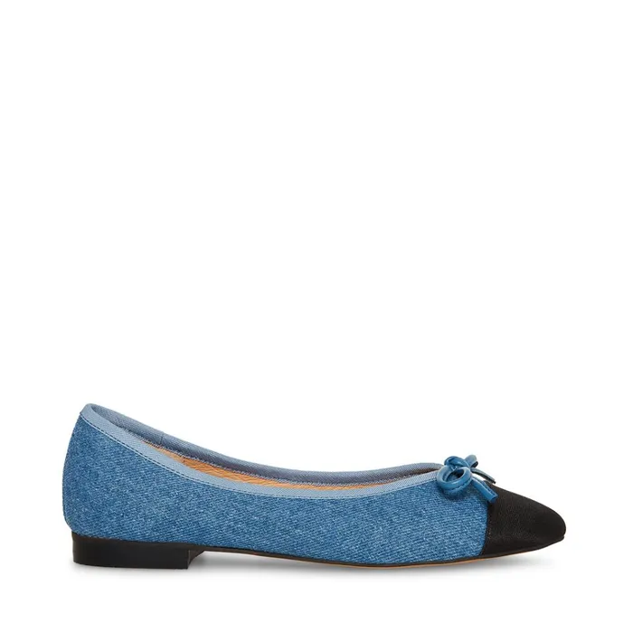 Womens Ellison Denim Multi Steve Madden Loafers and Flats